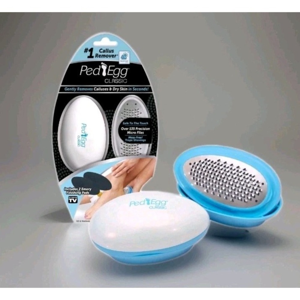 New! Lot of 2 Ped Egg Classic Callus Remover -As Seen On TV - for Dry Feet - Picture 2 of 5